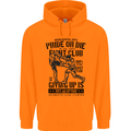 Pride MMA Muay Thai Mixed Martial Arts Mens 80% Cotton Hoodie Orange