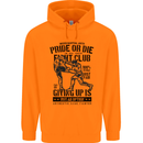 Pride MMA Muay Thai Mixed Martial Arts Mens 80% Cotton Hoodie Orange