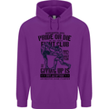 Pride MMA Muay Thai Mixed Martial Arts Mens 80% Cotton Hoodie Purple