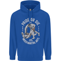 Pride MMA Muay Thai Mixed Martial Arts Mens 80% Cotton Hoodie Royal Blue
