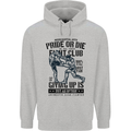 Pride MMA Muay Thai Mixed Martial Arts Mens 80% Cotton Hoodie Sports Grey