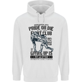 Pride MMA Muay Thai Mixed Martial Arts Mens 80% Cotton Hoodie White
