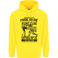 Pride MMA Muay Thai Mixed Martial Arts Mens 80% Cotton Hoodie Yellow