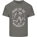 Pride MMA Muay Thai Mixed Martial Arts Mens Cotton T-Shirt Tee Top Charcoal