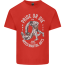 Pride MMA Muay Thai Mixed Martial Arts Mens Cotton T-Shirt Tee Top Red