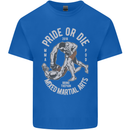 Pride MMA Muay Thai Mixed Martial Arts Mens Cotton T-Shirt Tee Top Royal Blue