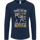 Pride MMA Muay Thai Mixed Martial Arts Mens Long Sleeve T-Shirt Navy Blue