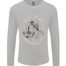 Pride MMA Muay Thai Mixed Martial Arts Mens Long Sleeve T-Shirt Sports Grey