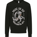 Pride MMA Muay Thai Mixed Martial Arts Mens Sweatshirt Jumper Black