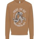 Pride MMA Muay Thai Mixed Martial Arts Mens Sweatshirt Jumper Caramel Latte