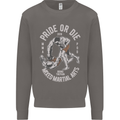 Pride MMA Muay Thai Mixed Martial Arts Mens Sweatshirt Jumper Charcoal