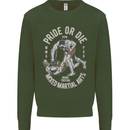 Pride MMA Muay Thai Mixed Martial Arts Mens Sweatshirt Jumper Forest Green