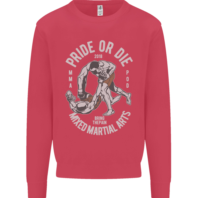 Pride MMA Muay Thai Mixed Martial Arts Mens Sweatshirt Jumper Heliconia