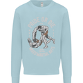 Pride MMA Muay Thai Mixed Martial Arts Mens Sweatshirt Jumper Light Blue
