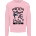 Pride MMA Muay Thai Mixed Martial Arts Mens Sweatshirt Jumper Light Pink