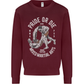 Pride MMA Muay Thai Mixed Martial Arts Mens Sweatshirt Jumper Maroon