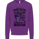 Pride MMA Muay Thai Mixed Martial Arts Mens Sweatshirt Jumper Purple