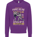 Pride MMA Muay Thai Mixed Martial Arts Mens Sweatshirt Jumper Purple