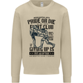 Pride MMA Muay Thai Mixed Martial Arts Mens Sweatshirt Jumper Sand