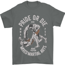 Pride MMA Muay Thai Mixed Martial Arts Mens T-Shirt Cotton Gildan Charcoal
