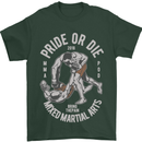 Pride MMA Muay Thai Mixed Martial Arts Mens T-Shirt Cotton Gildan Forest Green