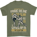 Pride MMA Muay Thai Mixed Martial Arts Mens T-Shirt Cotton Gildan Military Green
