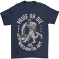 Pride MMA Muay Thai Mixed Martial Arts Mens T-Shirt Cotton Gildan Navy Blue