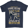Pride MMA Muay Thai Mixed Martial Arts Mens T-Shirt Cotton Gildan Navy Blue