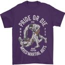 Pride MMA Muay Thai Mixed Martial Arts Mens T-Shirt Cotton Gildan Purple
