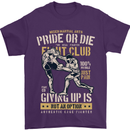 Pride MMA Muay Thai Mixed Martial Arts Mens T-Shirt Cotton Gildan Purple