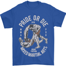 Pride MMA Muay Thai Mixed Martial Arts Mens T-Shirt Cotton Gildan Royal Blue