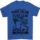 Pride MMA Muay Thai Mixed Martial Arts Mens T-Shirt Cotton Gildan Royal Blue