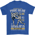 Pride MMA Muay Thai Mixed Martial Arts Mens T-Shirt Cotton Gildan Royal Blue