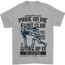 Pride MMA Muay Thai Mixed Martial Arts Mens T-Shirt Cotton Gildan Sports Grey