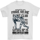 Pride MMA Muay Thai Mixed Martial Arts Mens T-Shirt Cotton Gildan White