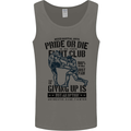Pride MMA Muay Thai Mixed Martial Arts Mens Vest Tank Top Charcoal