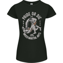 Pride MMA Muay Thai Mixed Martial Arts Womens Petite Cut T-Shirt Black