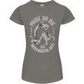 Pride MMA Muay Thai Mixed Martial Arts Womens Petite Cut T-Shirt Charcoal