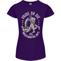 Pride MMA Muay Thai Mixed Martial Arts Womens Petite Cut T-Shirt Purple