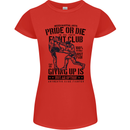 Pride MMA Muay Thai Mixed Martial Arts Womens Petite Cut T-Shirt Red