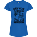 Pride MMA Muay Thai Mixed Martial Arts Womens Petite Cut T-Shirt Royal Blue