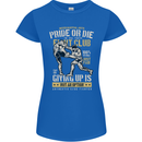Pride MMA Muay Thai Mixed Martial Arts Womens Petite Cut T-Shirt Royal Blue