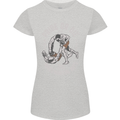 Pride MMA Muay Thai Mixed Martial Arts Womens Petite Cut T-Shirt Sports Grey