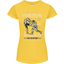 Pride MMA Muay Thai Mixed Martial Arts Womens Petite Cut T-Shirt Yellow