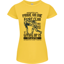 Pride MMA Muay Thai Mixed Martial Arts Womens Petite Cut T-Shirt Yellow