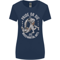 Pride MMA Muay Thai Mixed Martial Arts Womens Wider Cut T-Shirt Navy Blue