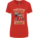 Pride MMA Muay Thai Mixed Martial Arts Womens Wider Cut T-Shirt Red