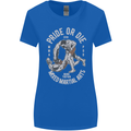 Pride MMA Muay Thai Mixed Martial Arts Womens Wider Cut T-Shirt Royal Blue
