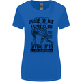 Pride MMA Muay Thai Mixed Martial Arts Womens Wider Cut T-Shirt Royal Blue
