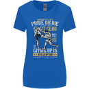 Pride MMA Muay Thai Mixed Martial Arts Womens Wider Cut T-Shirt Royal Blue